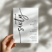 Script Sixty' 60th Birthday 招待状