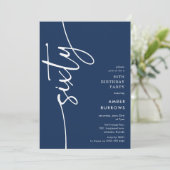 Script Sixty' 60th Birthday 招待状 (スタンド正面)