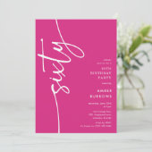 Script Sixty' 60th Birthday 招待状 (スタンド正面)