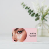 Script Social Icon QR Code Photo makeup Artist 名刺 (スタンド正面)