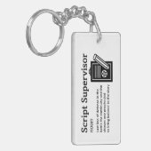 Script Supervisor Definition – フィルムクルー キーホルダー (正面左)