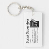 Script Supervisor Definition – フィルムクルー キーホルダー (正面)