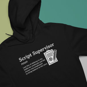 Script Supervisor Definition Dark Mode – フィルムクルー パーカ