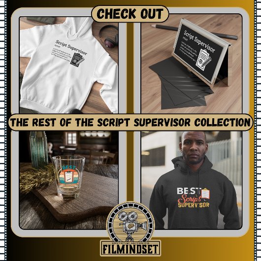 Script Supervisor Definition Dark Mode – フィルムクルー Tシャツ