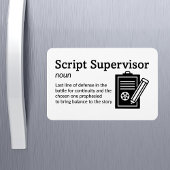 Script Supervisor Definition Set Life 4" x 6" Flex マグネット
