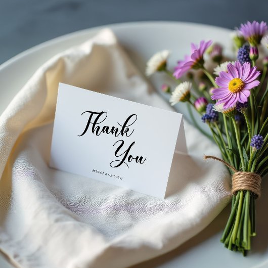 Script Thank Card for Couples サンキューカード