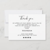 Script Thank You Card Discount Code Review Busines サンキューカード (裏面)