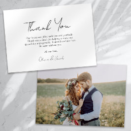 Script Thank You Photo's 結婚サンキューカード サンキューカード