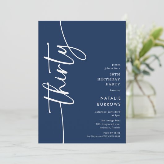 Script Thirty' 30th Birthday 招待状 (スタンド正面)