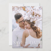 Script V 2写真モダン日付の保存 招待状 (正面)