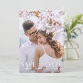 Script V 2写真モダン日付の保存 招待状 (スタンド正面)