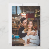 Script V 2写真モダン日付の保存 招待状 (裏面)