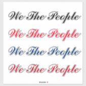 Script We The People Sticker シール (シート)