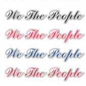 Script We The People Sticker シール (正面)