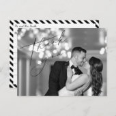 Script Wedding Thank You Post Card ポストカード (正面/裏面)
