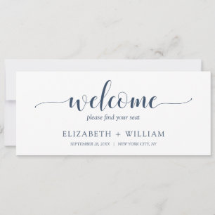 Script Welcomeのテーブ結婚ルシーティングヘッダーカード 招待状