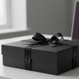  Script with logo new year business wrapping  サテンリボン