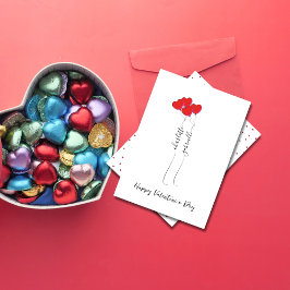 Scripted Name With Heart Balloon Valentine's Day  シーズンカード