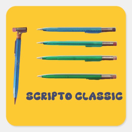 Scriptoクラシックシャープペンシル スクエアシール (正面)