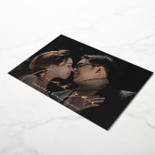 Script's結婚フォトバラゴールドフォイルサンキューカード 箔招待状 (回転した状態)