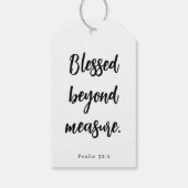 Scripture Centerpiece Decoration Graduation Party ギフトタグ (裏面)