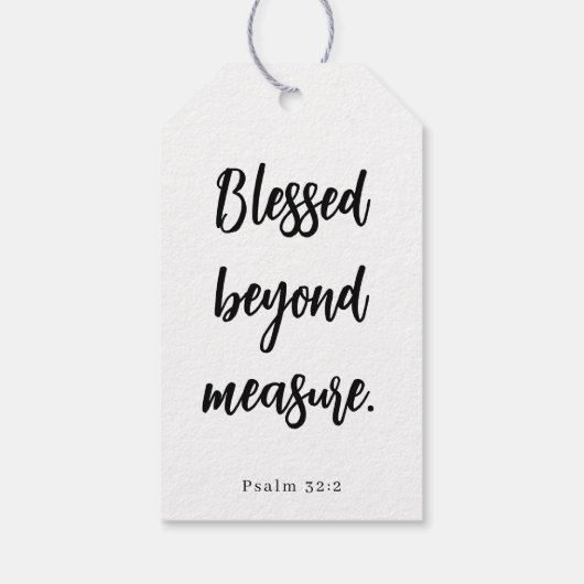 Scripture Centerpiece Decoration Graduation Party ギフトタグ (裏面)