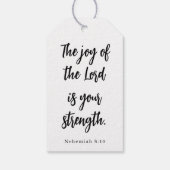 Scripture Centerpiece Decoration Graduation Party ギフトタグ (裏面)