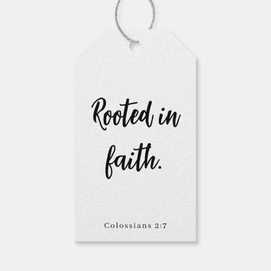 Scripture Centerpiece Decoration Graduation Party ギフトタグ (裏面)