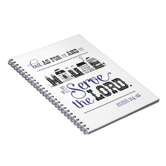 Scripture Inspired Journal Bible Joshua 24 ノートブック (右側)