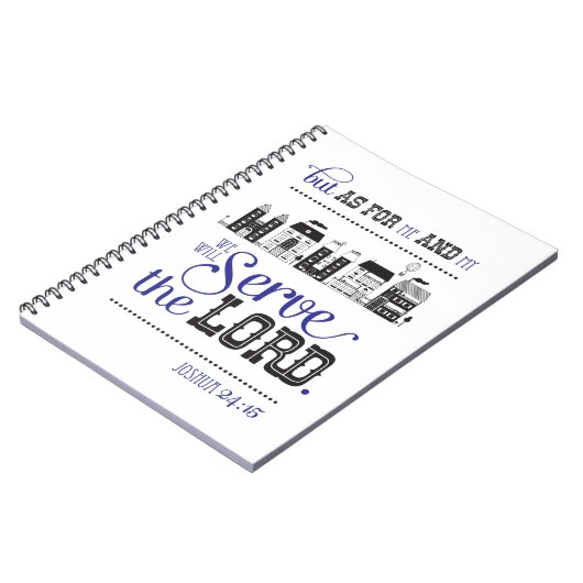 Scripture Inspired Journal Bible Joshua 24 ノートブック (左側)