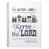 Scripture Inspired Journal Bible Joshua 24 ノートブック (正面)