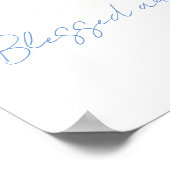 Scripture John 20:29 Bible Verse Flower Bouquet ポスター (角)