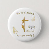 Scripture John 3:16 缶バッジ (正面)