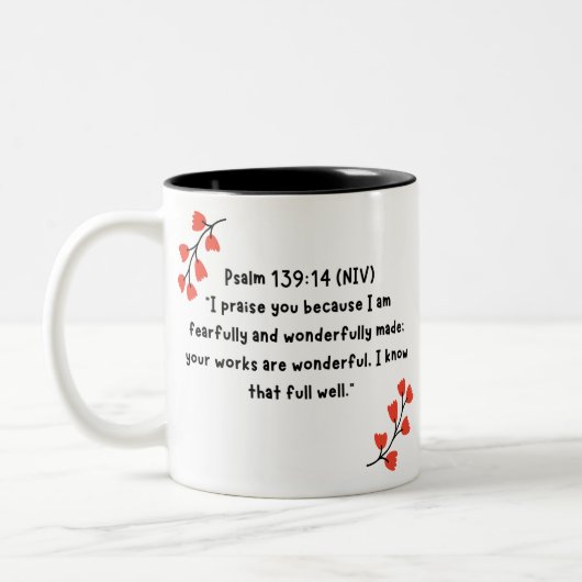 Scripture Mug ツートーンマグカップ (左)