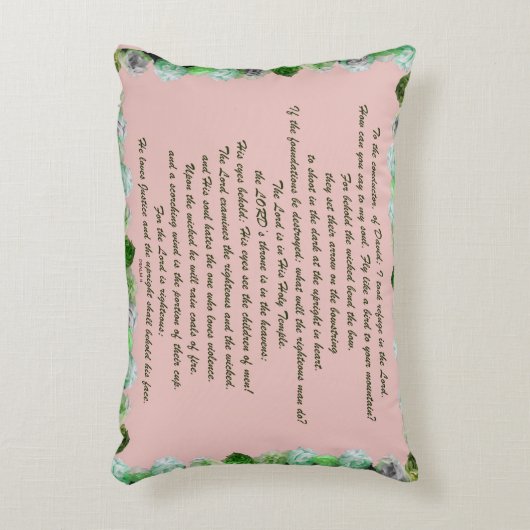 Scripture, Psalm 11, Bible Verse, アクセントクッション (正面(垂直))