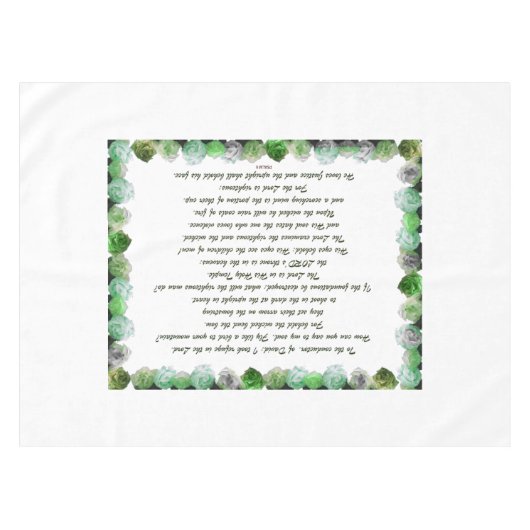 Scripture, Psalm 11, Bible Verse, テーブルクロス (正面(横))