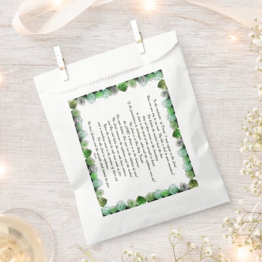 Scripture, Psalm 11, Bible Verse, フェイバーバッグ (クリップ留めされた状態)