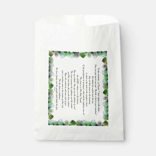 Scripture, Psalm 11, Bible Verse, フェイバーバッグ (正面)