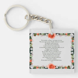 Scripture, Psalm 11, Botanic キーホルダー