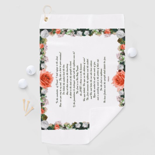 Scripture, Psalm 11, Botanic ゴルフタオル (インサイチュ)