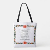 Scripture, Psalm 11, Botanic トートバッグ (裏面)