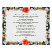 Scripture, Psalm 11, Botanic ポスター (正面)