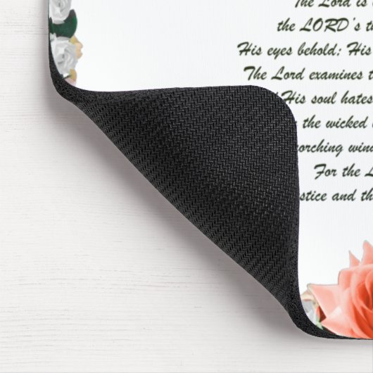 Scripture, Psalm 11, Botanic マウスパッド (コーナー)