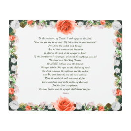 Scripture, Psalm 11, Botanic メタルプリント