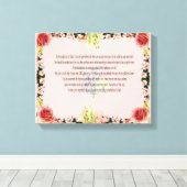 Scripture, Psalm 11, Colorful Flower キャンバスプリント (インサイチュ (ウッドフロア))