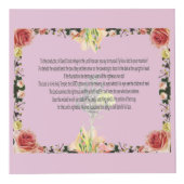 Scripture, Psalm 11, Colorful Flower フォトキューブ (右)