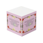 Scripture, Psalm 11, Colorful Flower フォトキューブ (正面アングル)