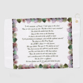 Scripture, Psalm 11, Colorful Roses ゴルフタオル (横)