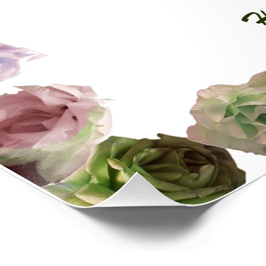 Scripture, Psalm 11, Colorful Roses ポスター (コーナー)