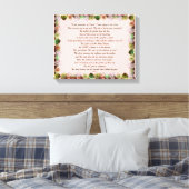 Scripture, Psalm 11, Green Gray Roses キャンバスプリント (インサイチュ (寝室))